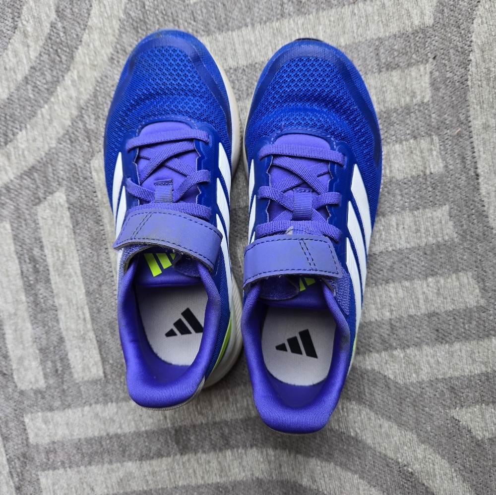Adidas Blue and White Sneakers Athletic Low-Top